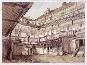 Courtyard of the Oxford Arms Inn, Warwick Lane, London by Unbekannt