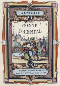 Cover of the Alphabet of the Oriental Tale. Imaging of Epinal, circa 1890 by Unbekannt