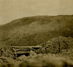 Crest of hill at Les Éparges, northern France, c1914-c1918
