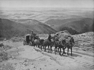 Crossing San Marcos Pass, California by Unbekannt