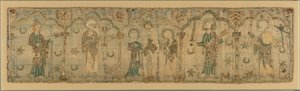 Crucifixion flanked by Saints