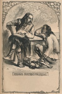 Crusoe Instructing Friday by Unbekannt