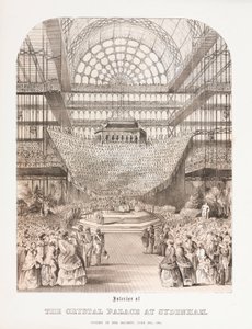 Interior of the Crystal Palace at Sydenham by Unbekannt