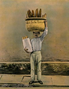 Cuban Bread Vendor by Unbekannt