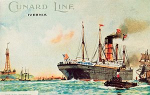 Cunard Line - Ivernia, off New Brighton