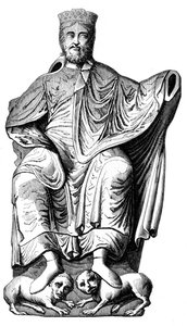 Dagobert I 603-689, Merovingian king, c16th century