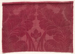 Damask with Leaf and Floral Design