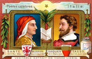 Dante Alighieri and Torquato Tasso, c1900 by Unbekannt