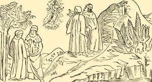 Dante in Purgatory Sees The Vision of Beatrice by Unbekannt