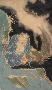 Daoist Immortal with Dragon, probably 19th century