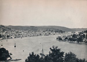 Dartmouth - General View, Showing the Britannia Floating Naval College, 1895 by Unbekannt