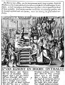 Decapitation of Count Egmont and Hoorn at Brussels During Spanish Tyranny in Netherlands