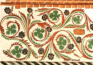 Decoration in Doberan Minster, Bad Doberan, Mecklenburg, Germany
