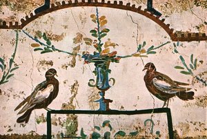 Decoration in the Catacombs of Praetextatus on the Via Appia, Rome, Italy by Unbekannt