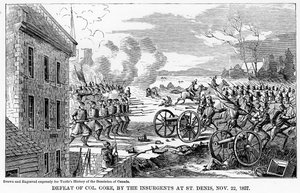 Defeat of Colonel Gore, by the Insurgents at St Denis, 22 November 1837 by Unbekannt