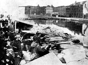 Defence of a main artery of Antwerp, First World War, 1914