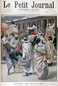 Departure of the Madagascans, Universal Exhibition of 1900, Paris by Unbekannt