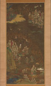 Descent and Return of Amida to Western Paradise with a Believer