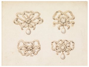 Design for Four Bow Knots by Unbekannt