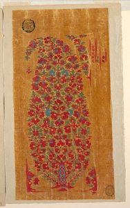 Design for Woven Shawl with Indianizing Motifs by Unbekannt