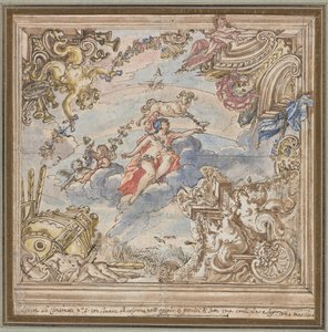 Design for a Ceiling: Mars and Aries by Unbekannt