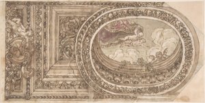 Design for a Ceiling with an Oval Trompe L