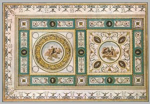 Design for a Ceiling in a Living-Room, Italy by Unbekannt