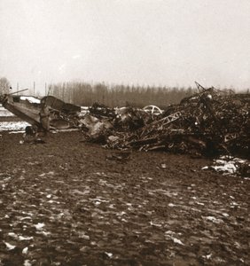 Destroyed Zeppelin, c1914-c1918