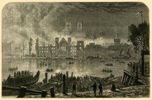 Destruction of the Old Houses of Parliament, October 16, 1834 by Unbekannt