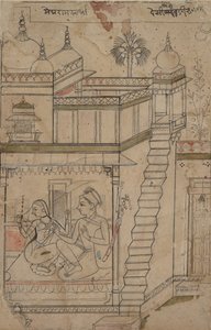 Desvarari Ragini: Folio from a ragamala series Garland of Musical Modes, early 18th century by Unbekannt