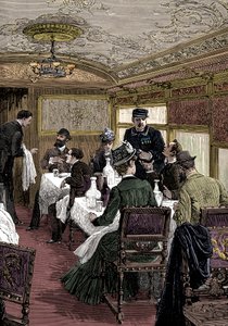 Dining Car on the Orient Express, c1885