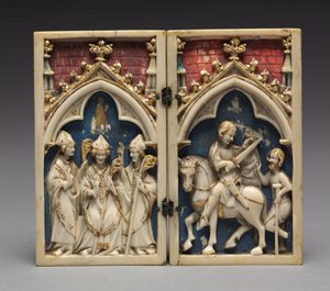 Diptych with Scenes from the Life of Saint Martin of Tours: The Consecration of Saint Martin