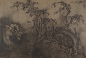 Dragons and Landscape, 14th Century, Plus Later Addition by Unbekannt