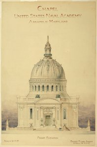 Drawing, Chapel, U.S. Naval Academy by Unbekannt