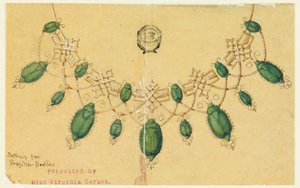 Design for Necklace with Brazilian Beetles by Unbekannt