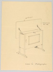 Design for Tilt-Top Case for Photographs by Unbekannt