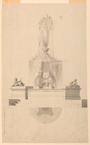 Drawing, Fountain, 1775 by Unbekannt