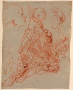Study of a Young Bishop in Adoration by Unbekannt