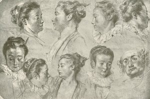 Drawing in Three Chalks by Unbekannt
