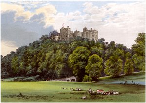 Dunster Castle, Home of the Fownes-Luttrell Family, Somerset, c1880