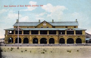East Institute of East British Infantry line, India by Unbekannt