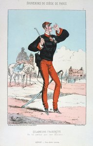 Scouts Franchetti, Siege of Paris, 1870-1871 by Unbekannt