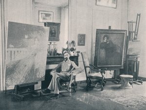 Edmond Francois Aman-Jean, French symbolist painter, 1898