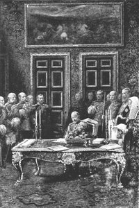Edward VII Performing his First Act of State, January 24, 1901 by Unbekannt