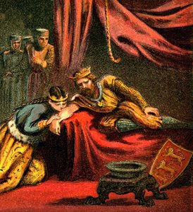 Edward of Woodstock, Prince of Wales, with His Wife, Joan, Princess of Wales, c1850