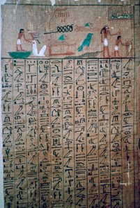 Egyptian Hieroglyphs from a Book of the Dead