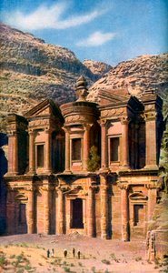 El Deir the Monastery, Petra, Jordan, c1924 by Unbekannt