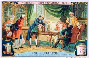 Electricity Demonstration, London, 1766