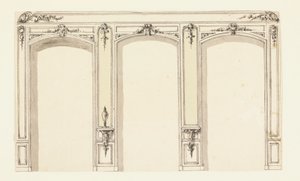 Elevation of Wall with Three Niches