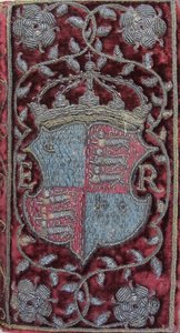 Embroidered Velvet Binding on John Udall